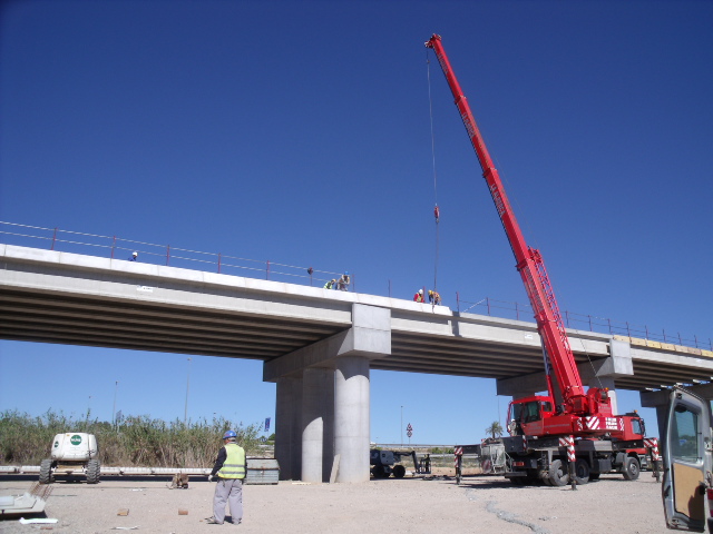 Construcción de puentes - Tranvía de Murcia